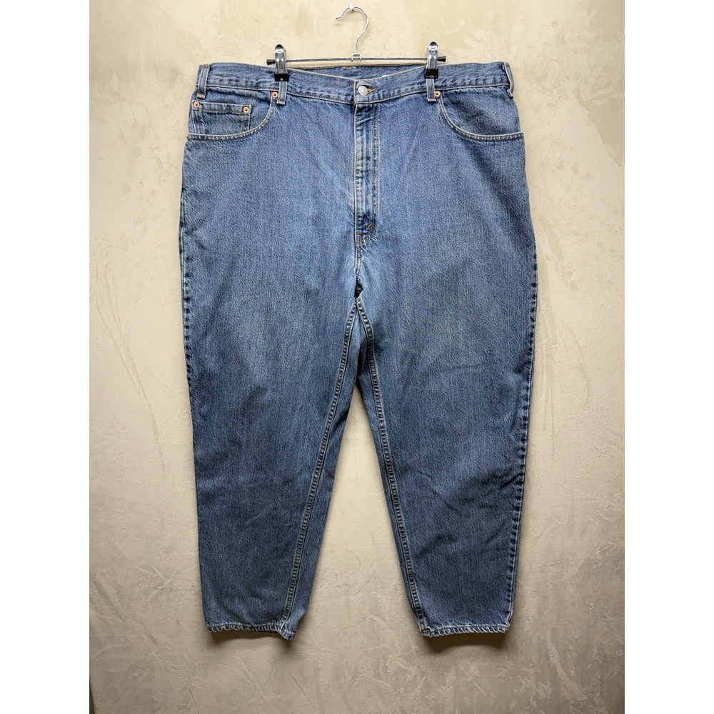 VTG Y2K Levis 560 Loose Fit Tapered Leg Jeans 42x30 Blue USA Light Wash Denim